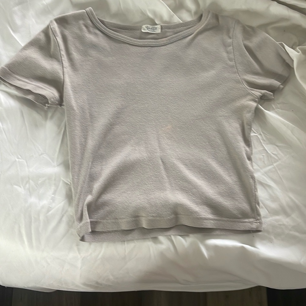 Brandy Melville Purple Beige Ashlyn Top